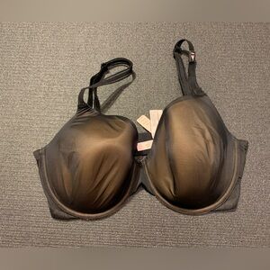 New Victoria's Secret Transparent Black & Nude Lightly Lined Demi Bra 34DD‎